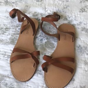 Madewell boardwalk sandals size 8 like new never worn